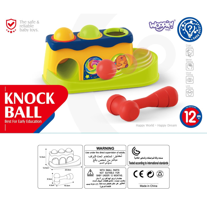 
						WOOPIE BABY Kolorowa Przebijanka Wbijanka z Młoteczkiem Montess