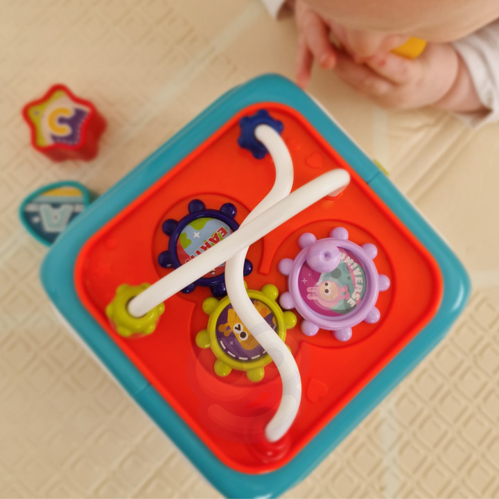 WOOPIE BABY Interaktywna Kostka Sensoryczna Edukacyjna Montessori Sort