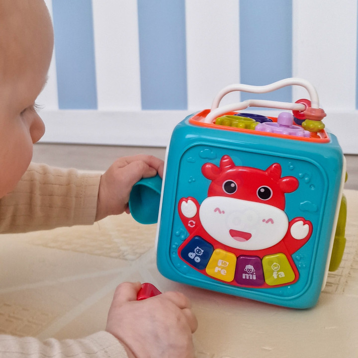 WOOPIE BABY Interaktywna Kostka Sensoryczna Edukacyjna Montessori Sort