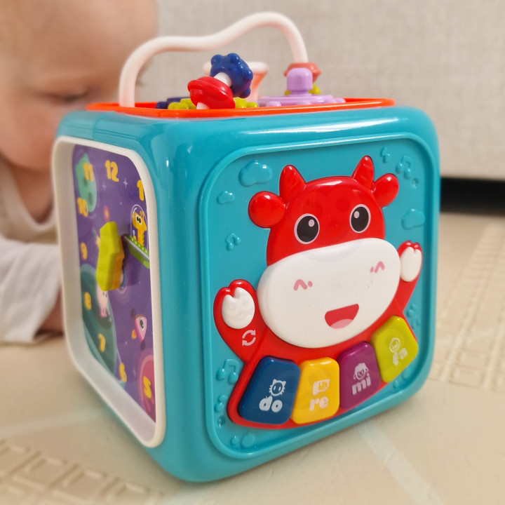 WOOPIE BABY Interaktywna Kostka Sensoryczna Edukacyjna Montessori Sort