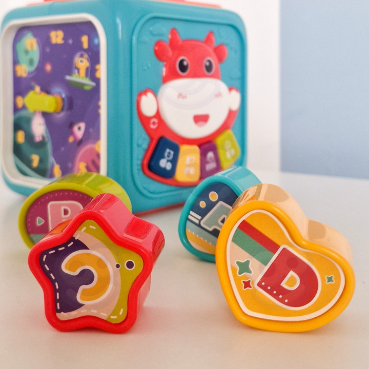 WOOPIE BABY Interaktywna Kostka Sensoryczna Edukacyjna Montessori Sort