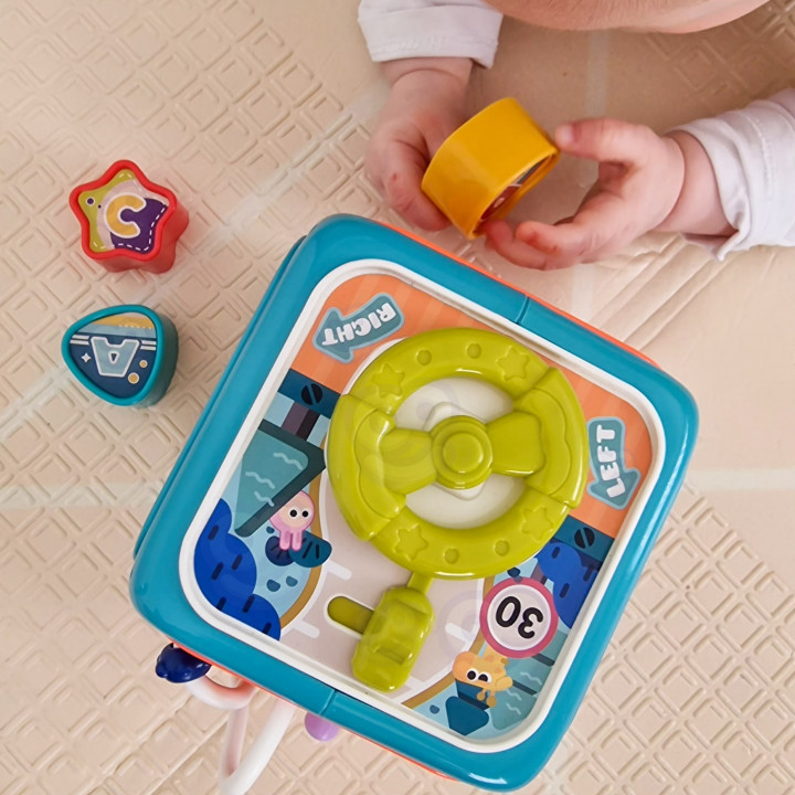 WOOPIE BABY Interaktywna Kostka Sensoryczna Edukacyjna Montessori Sort