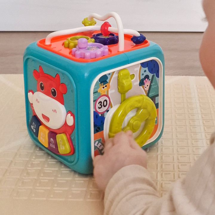 WOOPIE BABY Interaktywna Kostka Sensoryczna Edukacyjna Montessori Sort