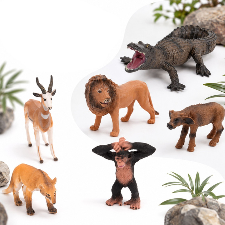 
						WOOPIE Zestaw Figurek Dzikich Zwierząt Safari 6 el.
					