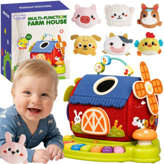 
						WOOPIE BABY Interaktywny Domek Farma Sorter Pianinko + 7 Plusza
