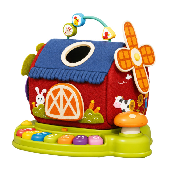 
						WOOPIE BABY Interaktywny Domek Farma Sorter Pianinko + 7 Plusza