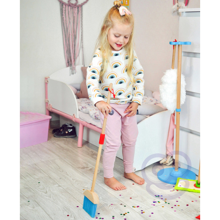 
						TOOKY TOY Drewniany Zestaw do Sprzątania dla Dzieci 6 el.
					