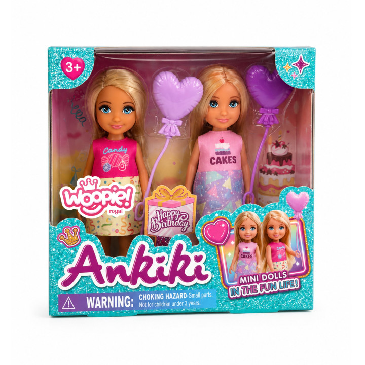 Woopie ROYAL Zestaw Urodzinowy Dwóch Laleczek - Candy i Cakes
