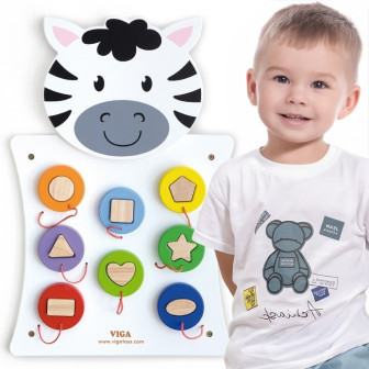 
						VIGA Drewniana Tablica Manipulacyjna Zebra Certyfikat FSC Monte