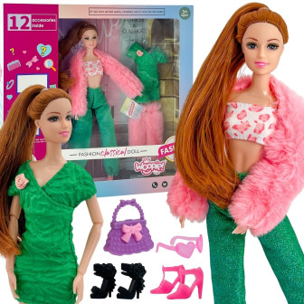 WOOPIE ROYAL Lalka Emi 30 cm - 12 Ukrytych Niespodzianek + Ubranka i D