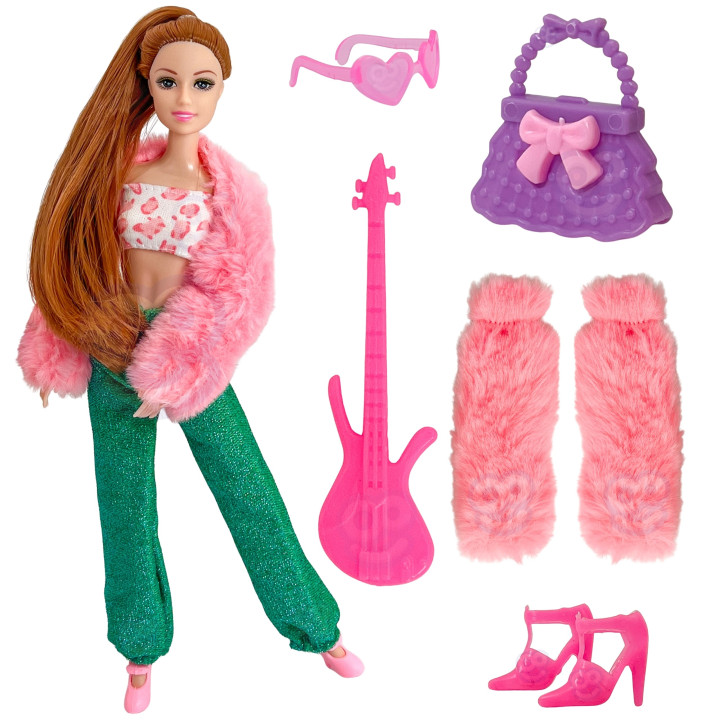 WOOPIE ROYAL Lalka Emi 30 cm - 12 Ukrytych Niespodzianek + Ubranka i D