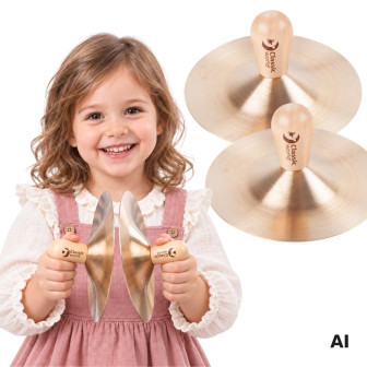 CLASSIC WORLD EDU Instrument Muzyczny Talerze Perkusyjne (15 cm) dla D