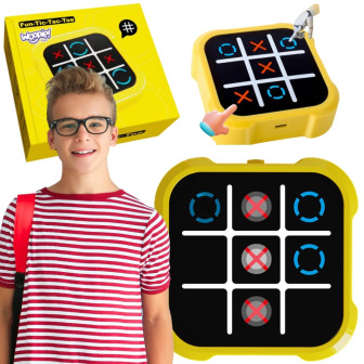 WOOPIE Gra Elektroniczna Kółko i Krzyżyk Logiczna Edukacyjna 4 Tryby G