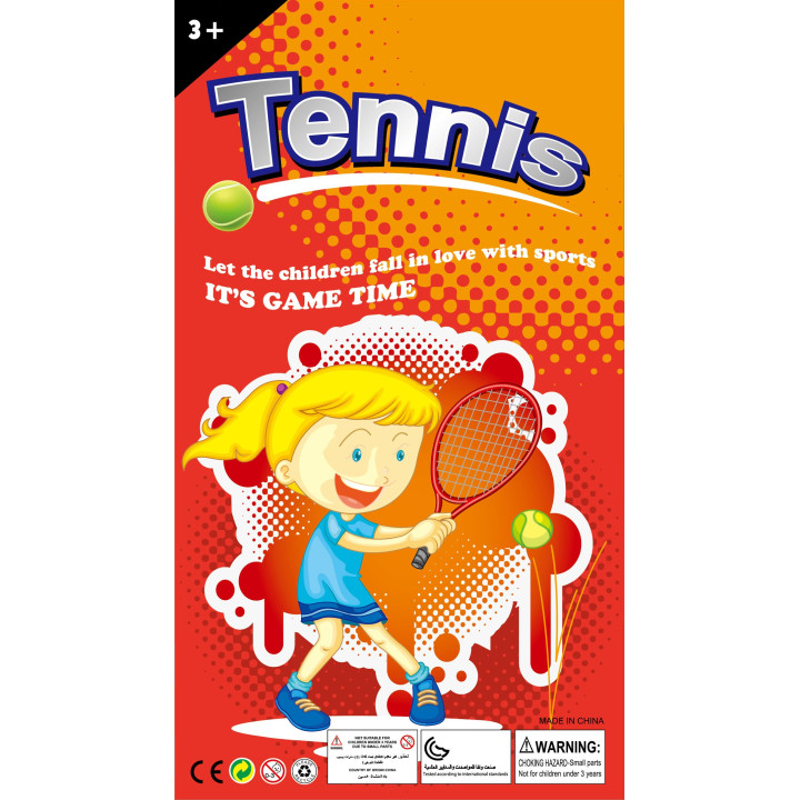 WOOPIE Duże Rakietki do Tenisa Badminton dla Dzieci Zestaw + Piłka Lot