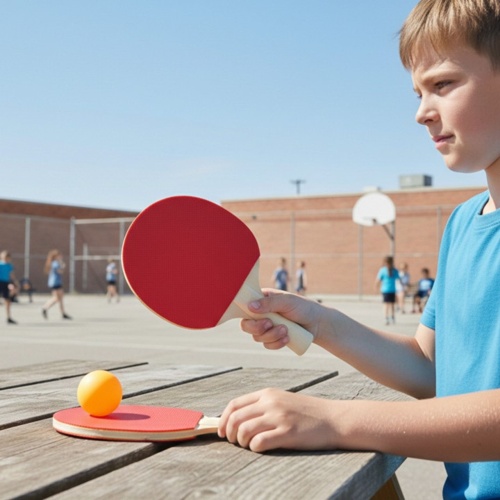 WOOPIE Paletki Rakietki Do Ping Pong Tenisa Stołowego Zestaw + 3 Piłec