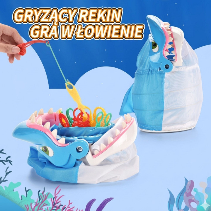 WOOPIE Gra Zręcznościowa ŁOWIENIE RYBEK Głodny Rekin GRYZIE DIY