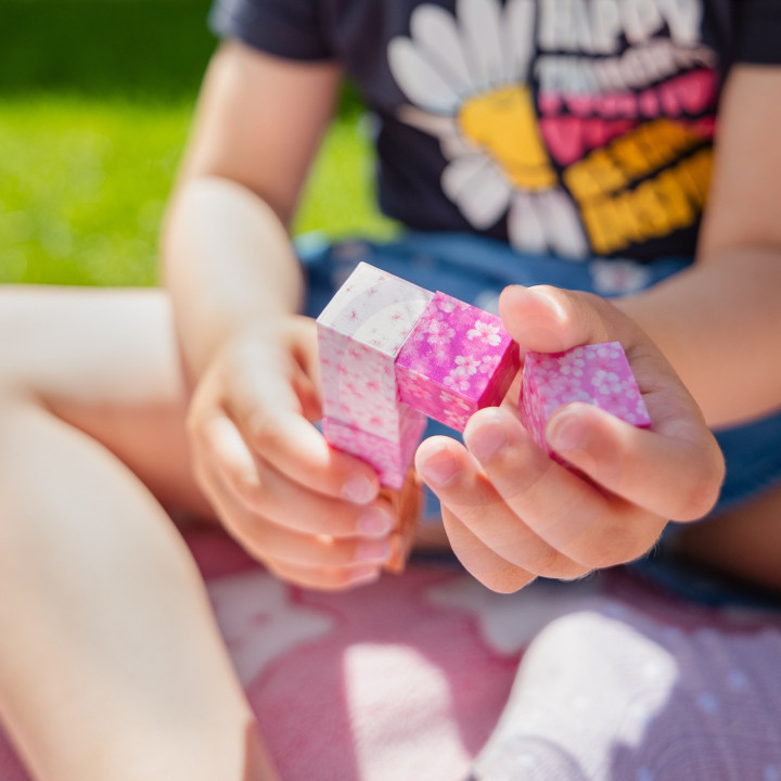 Woopie Klocki Magnetyczne Kostki 48 el Montessori Edukacyjna Układanka