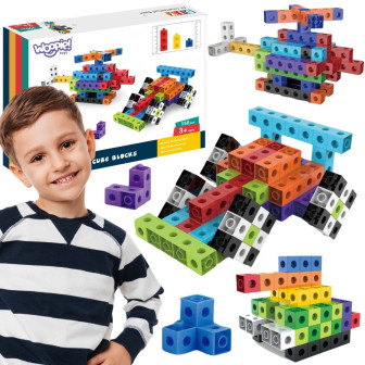 WOOPIE Klocki Konstrukcyjne 3D Sześciany 150 el.