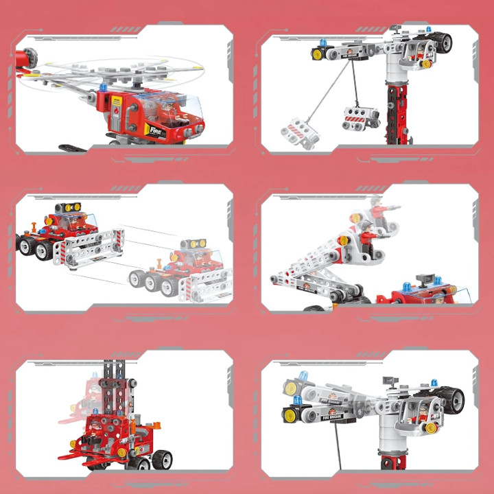 WOOPIE Zestaw Konstrukcyjny Creator City Fire Brigade