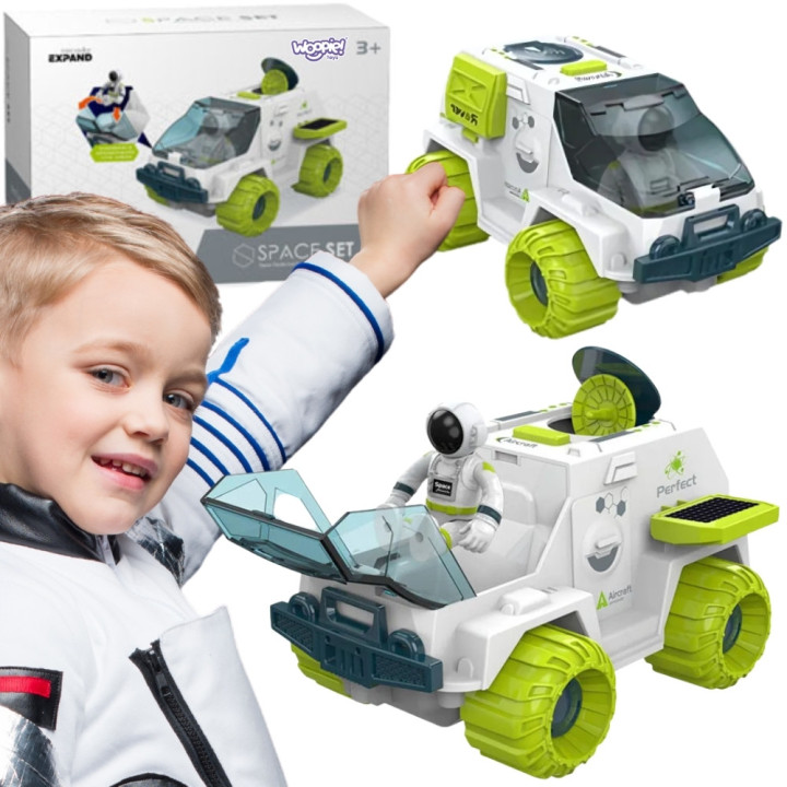 Woopie Łazik Kosmiczny Interaktywny Auto Astronauta Figurka Radar Dźwi