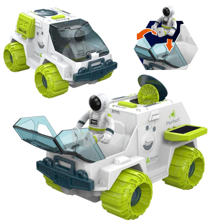 Woopie Łazik Kosmiczny Interaktywny Auto Astronauta Figurka Radar Dźwi