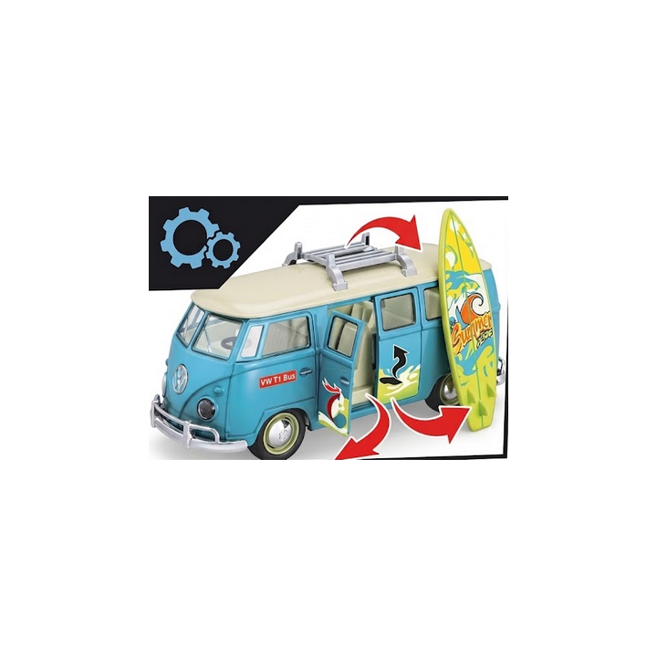 WOOPIE Samochód Bus Surfingowy Klasyczny Ze Światłem I Dźwiękiem Model