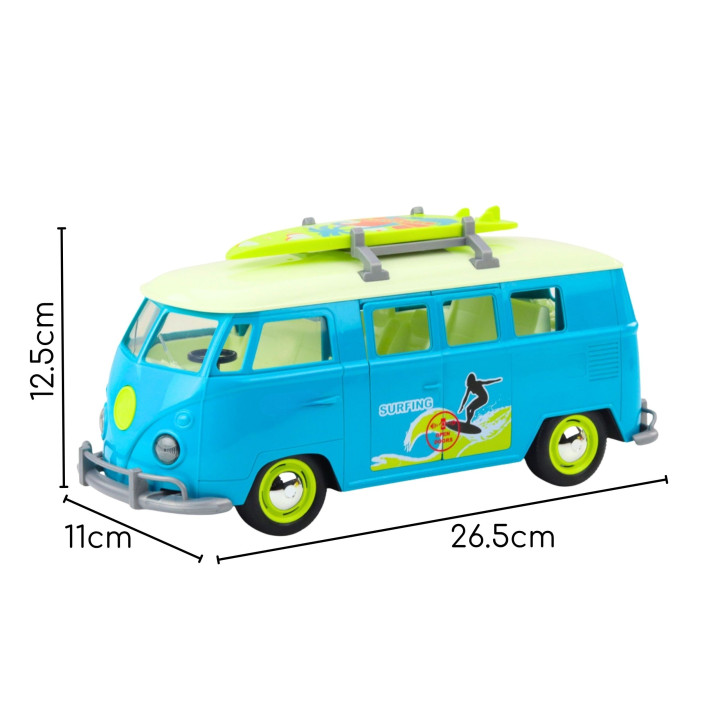 WOOPIE Samochód Bus Surfingowy Klasyczny Ze Światłem I Dźwiękiem Model