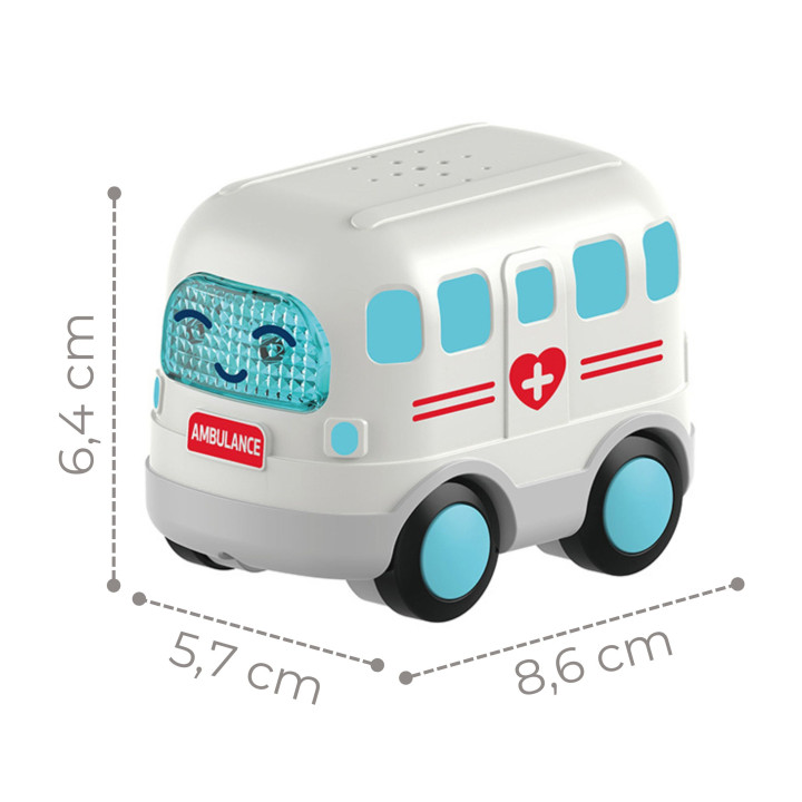 WOOPIE BABY Interaktywna Karetka Ambulans Samochodzik Dźwięk Światła