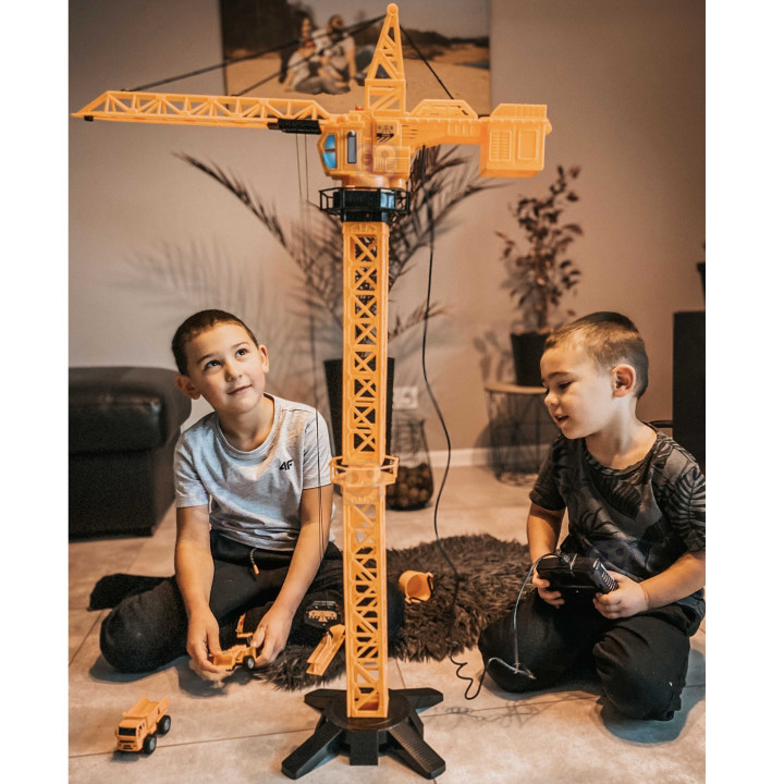 WOOPIE Dźwig Żuraw Zdalnie Sterowany 103 cm R/C Ciężarówka Koparka + 4
