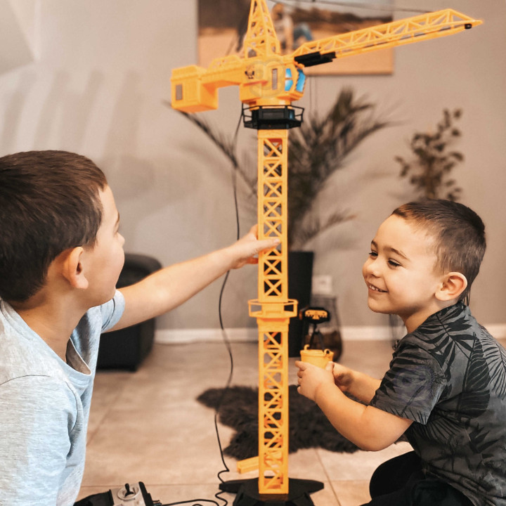 WOOPIE Dźwig Żuraw Zdalnie Sterowany 103 cm R/C Ciężarówka Koparka + 4