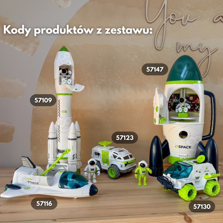 WOOPIE Interaktywny Prom Kosmiczny Rakieta Space Set
