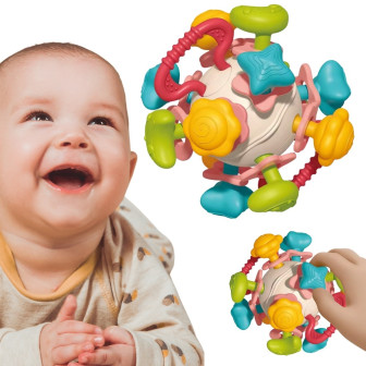 WOOPIE BABY Miękka Grzechotka 4w1 Gryzak Zabawka Sensoryczna dla Niemo