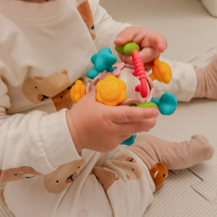 WOOPIE BABY Miękka Grzechotka 4w1 Gryzak Zabawka Sensoryczna dla Niemo