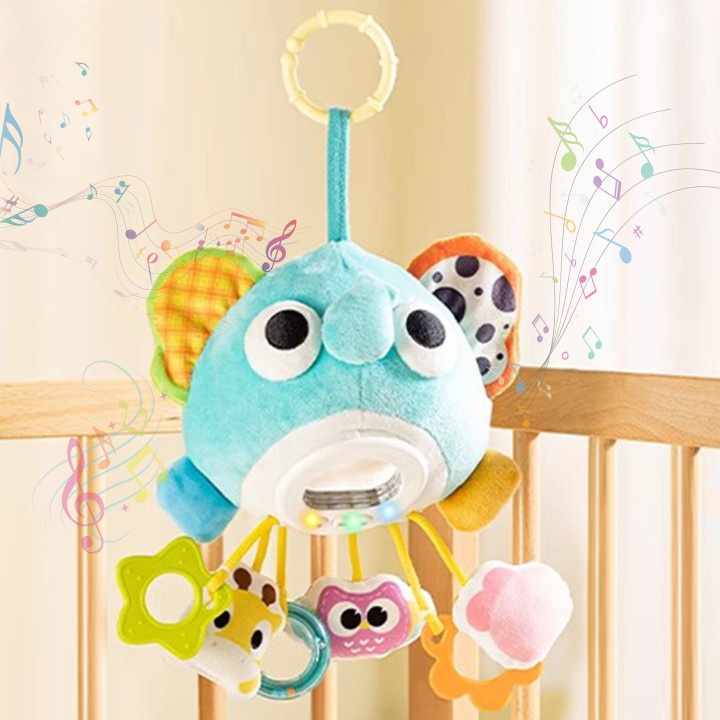 WOOPIE Baby Pluszowy Słonik Maskotka Interaktywna Przytulanka Muzyczna