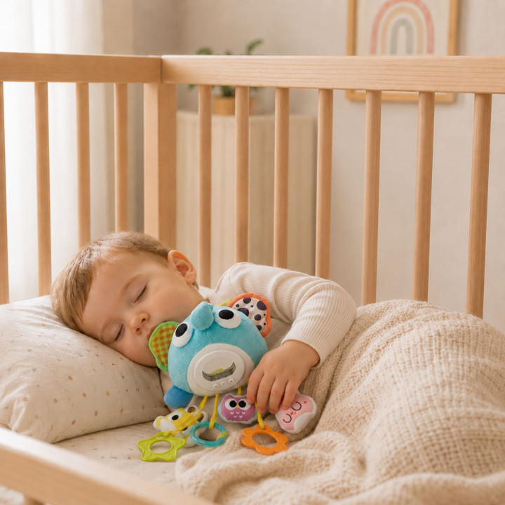 WOOPIE Baby Pluszowy Słonik Maskotka Interaktywna Przytulanka Muzyczna