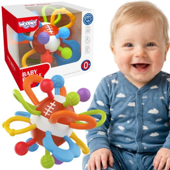 WOOPIE BABY Grzechotka Gryzak Sensoryczny Piłka dla Niemowląt Edukacyj