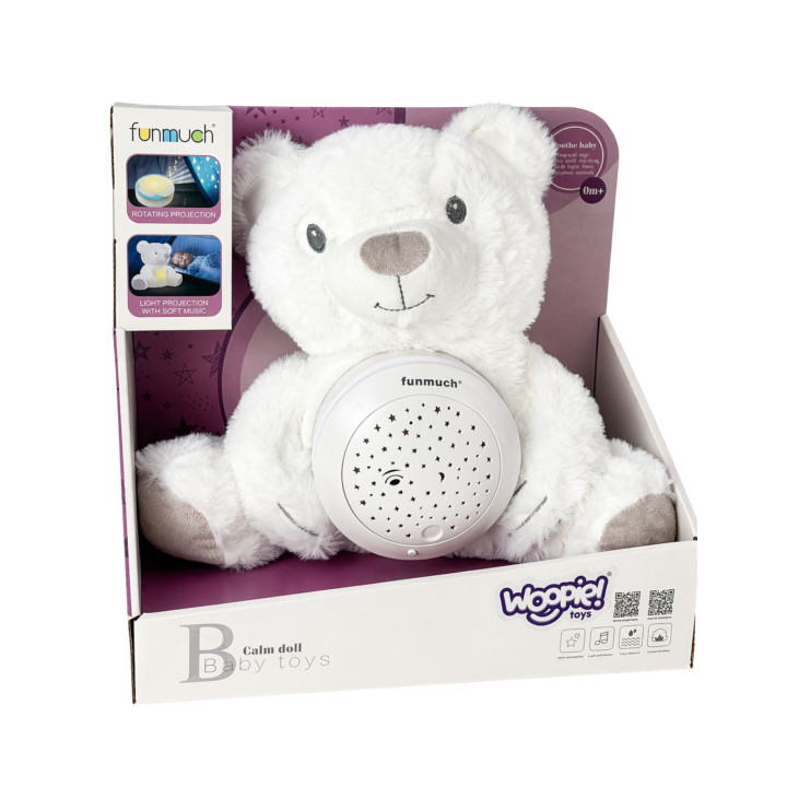 WOOPIE BABY Przytulanka Miś z Projektorem Uspokajacz 15 Melodii