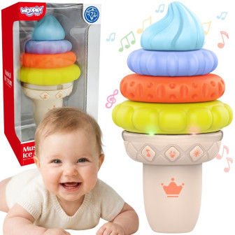 WOOPIE BABY Muzyczny Lód Edukacyjny Sensoryczna Układanka 5 el. Dźwięk