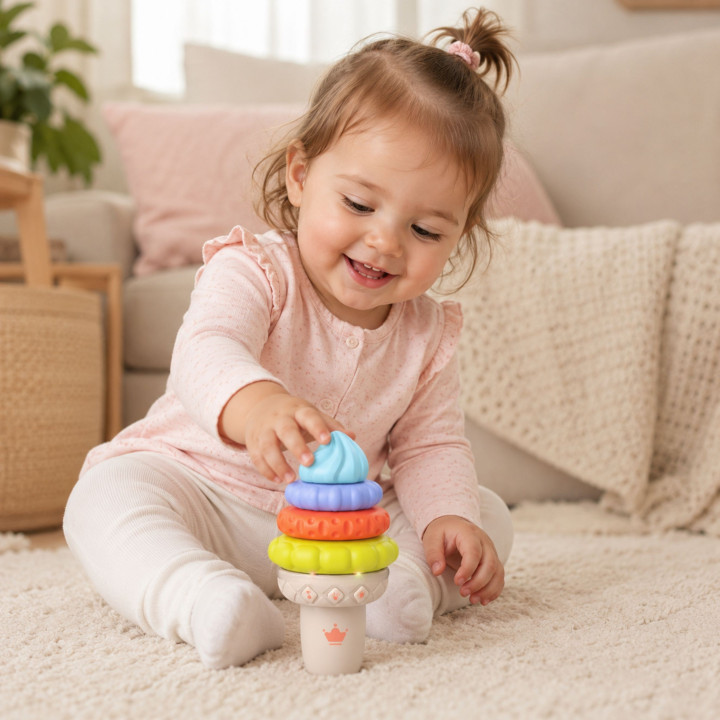 WOOPIE BABY Muzyczny Lód Edukacyjny Sensoryczna Układanka 5 el. Dźwięk