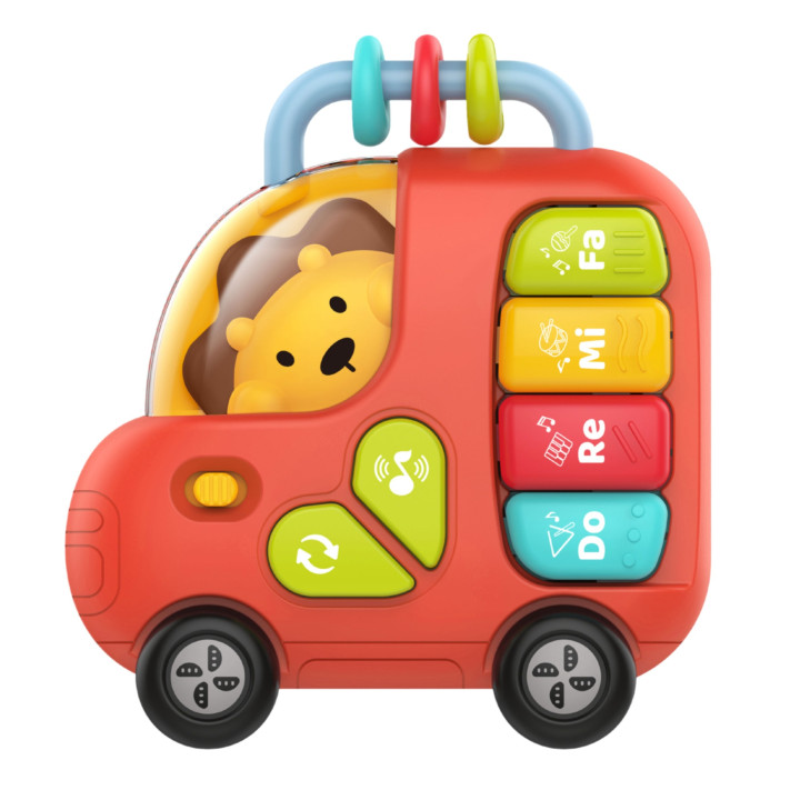 WOOPIE BABY Pianinko Interaktywne Autobus Lew Muzyczne Organki Dźwięki