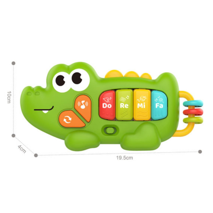 WOOPIE BABY Pianinko Interaktywne Krokodyl Organki Muzyczne Dźwięki Św