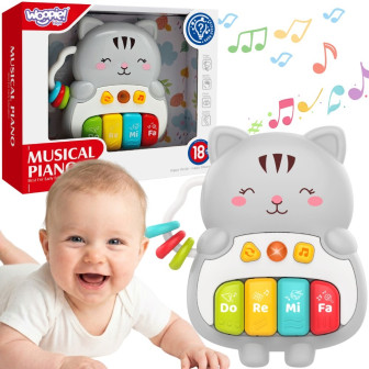 WOOPIE BABY Pianinko Interaktywne Kotek Muzyczne Organki Dźwięki Świat