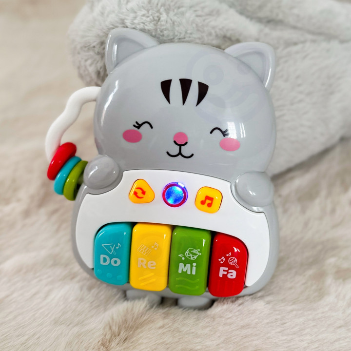 WOOPIE BABY Pianinko Interaktywne Kotek Muzyczne Organki Dźwięki Świat