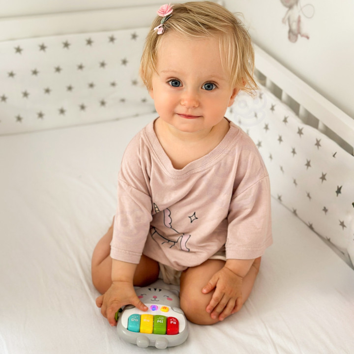 WOOPIE BABY Pianinko Interaktywne Kotek Muzyczne Organki Dźwięki Świat