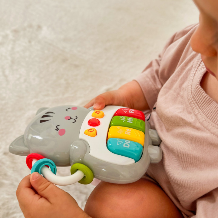 WOOPIE BABY Pianinko Interaktywne Kotek Muzyczne Organki Dźwięki Świat
