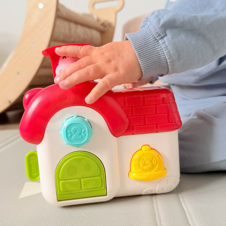 WOOPIE BABY Interaktywny Domek Pop-Up Wyskakujące Zwierzątka Zabawka M