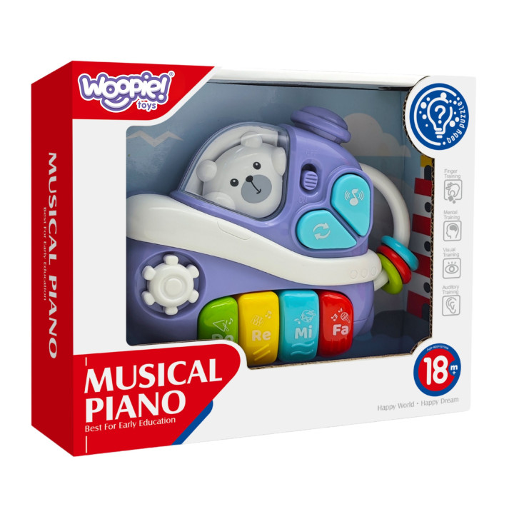 WOOPIE BABY Interaktywne Muzyczne Pianinko Statek