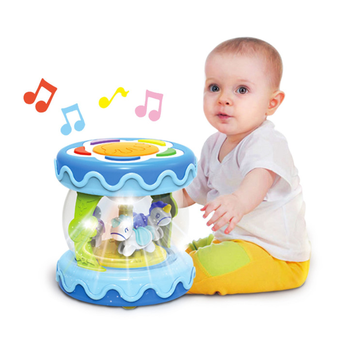 WOOPIE BABY Bębenek Pozytywka Projektor 3w1 Zabawka Muzyczna dla Niemo