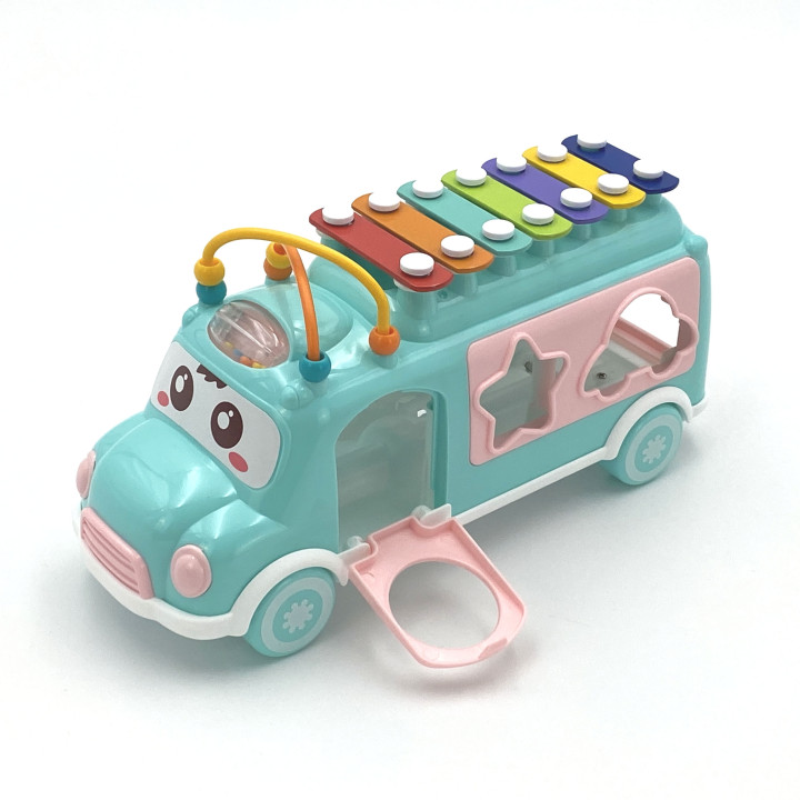 WOOPIE BABY Samochodzik Muzyczny Sorter z Cymbałkami Zielony