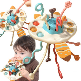 WOOPIE BABY Zabawka Sensoryczna Montessori Gryzak Grzechotka Wielofunk